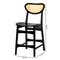 Baxton Studio Hesper Mid-Century Modern Dark Brown Finished Wood and Rattan 2-Piece Counter Stool Set, PR 239-2PC-13416-ZORO - alternate 7